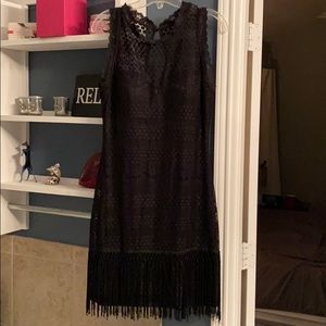 Black lace dress